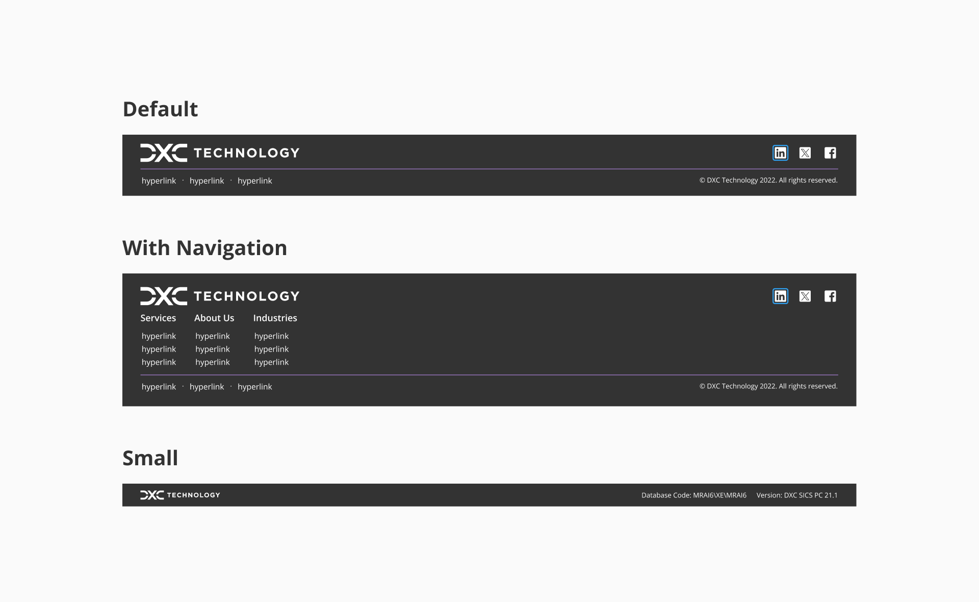 Application layout design specifications