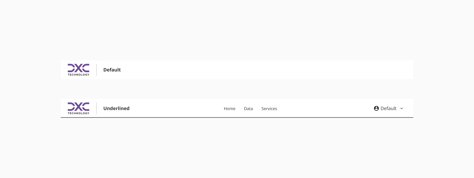 Header variants