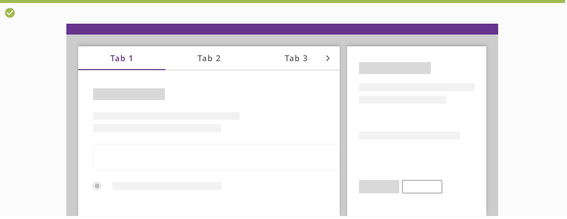 Using scrollable tabs for panel navigation